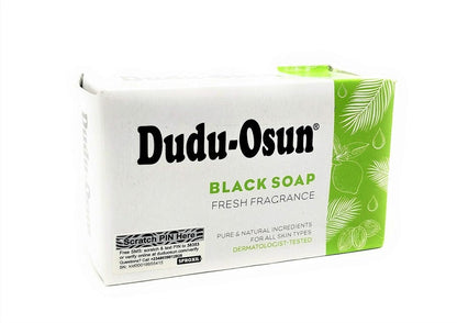 Dudu-Osun African Black Soap, 100% Pure, 150g (Pack of 4) - Traditional Solid Soap Bars