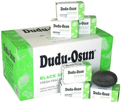 Dudu-Osun African Black Soap, 100% Pure, 150g (Pack of 4) - Traditional Solid Soap Bars