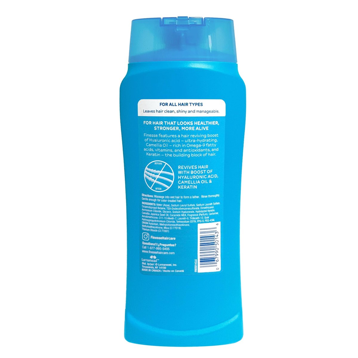 FINESSE Self Adjusting 2 in 1 Texture Enhancing Shampoo and Conditioner, 13 oz - görsel 3