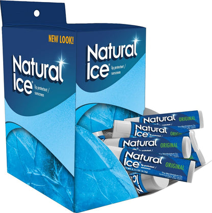 Natural Ice Original Medicated Lip Balm - Hydrating Lip Care for Dry, Chapped Lips, Moisturizing Formula with SPF 15 (Pack of 48) Avelisse