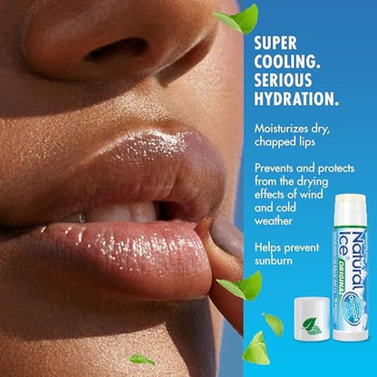 Natural Ice Original Medicated Lip Balm - Hydrating Lip Care for Dry, Chapped Lips, Moisturizing Formula with SPF 15 (Pack of 48) Avelisse