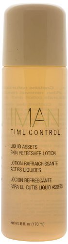 Iman Cosmetics Time Control Liquid Assets Skin Refresher Lotion, 6 oz – Hydrating and Revitalizing Face Lotion