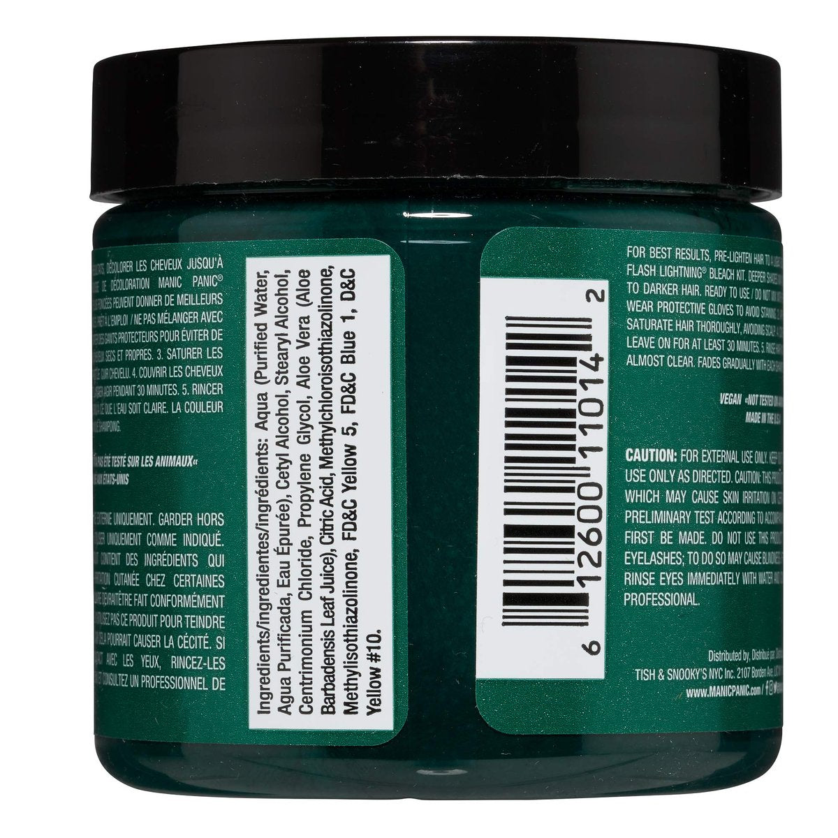 MANIC PANIC Classic Green Envy Semi Permanent Hair Color - Vibrant Emerald Green Dye for Women & Men, Vegan & Cruelty-Free, Lasts 4-6 Weeks (4 oz) Avelisse