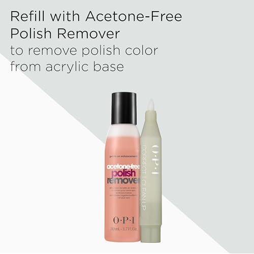 OPI Correct Clean Up Refillable Nail Polish Remover Corrector Pen - Gentle & Non-Drying Formula with Replacement Tip, 0.13 fl oz - görsel 15