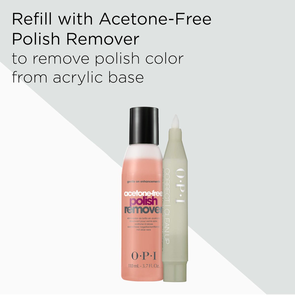 OPI Correct Clean Up Refillable Nail Polish Remover Corrector Pen - Gentle & Non-Drying Formula with Replacement Tip, 0.13 fl oz - görsel 16