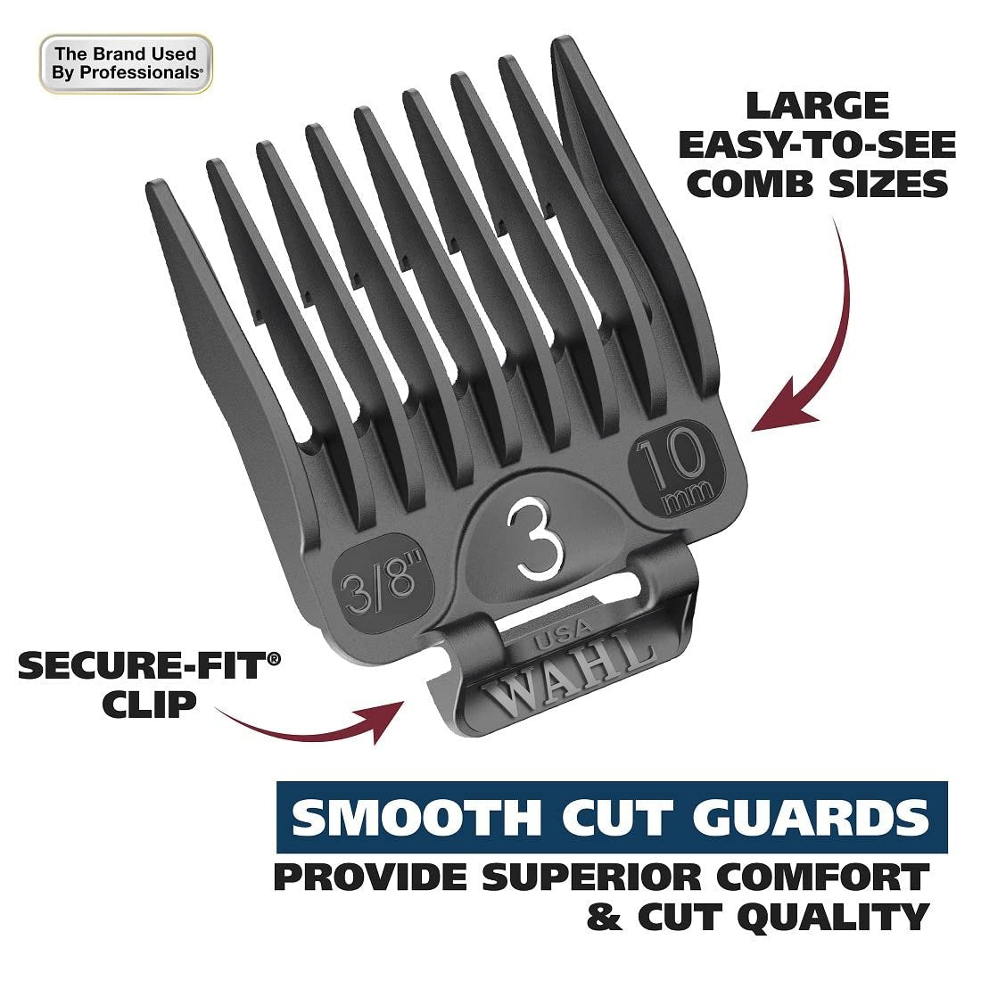 Wahl Chrome Pro Corded Clipper Complete Haircutting Kit for Men - Powerful Hair Clipping, Beard Trimming & Grooming - 24 Piece Set, Silver Avelisse