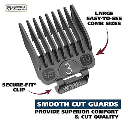 Wahl Chrome Pro Corded Clipper Complete Haircutting Kit for Men - Powerful Hair Clipping, Beard Trimming & Grooming - 24 Piece Set, Silver Avelisse