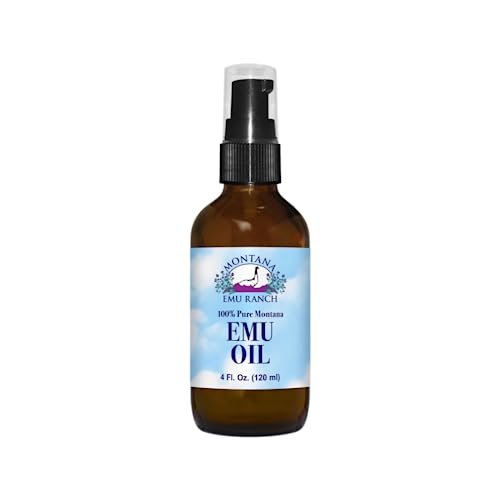 100% Pure Montana Emu Oil - 4 fl oz | Premium Moisturizer & Skin Care Oil Avelisse