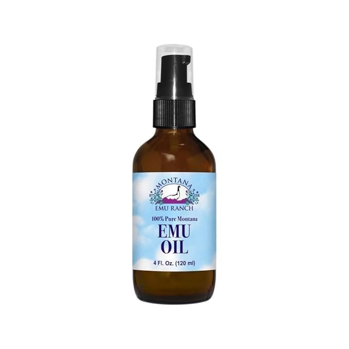 100% Pure Montana Emu Oil - 4 fl oz | Premium Moisturizer & Skin Care Oil Avelisse