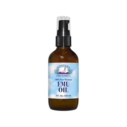100% Pure Montana Emu Oil - 4 fl oz | Premium Moisturizer & Skin Care Oil Avelisse