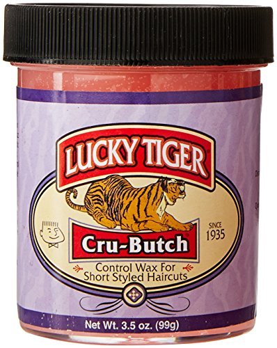 Lucky Tiger Cru-Butch Control Wax – Strong Hold, Matte Finish for Crew Cuts & Short Hair (3.5 oz) Avelisse