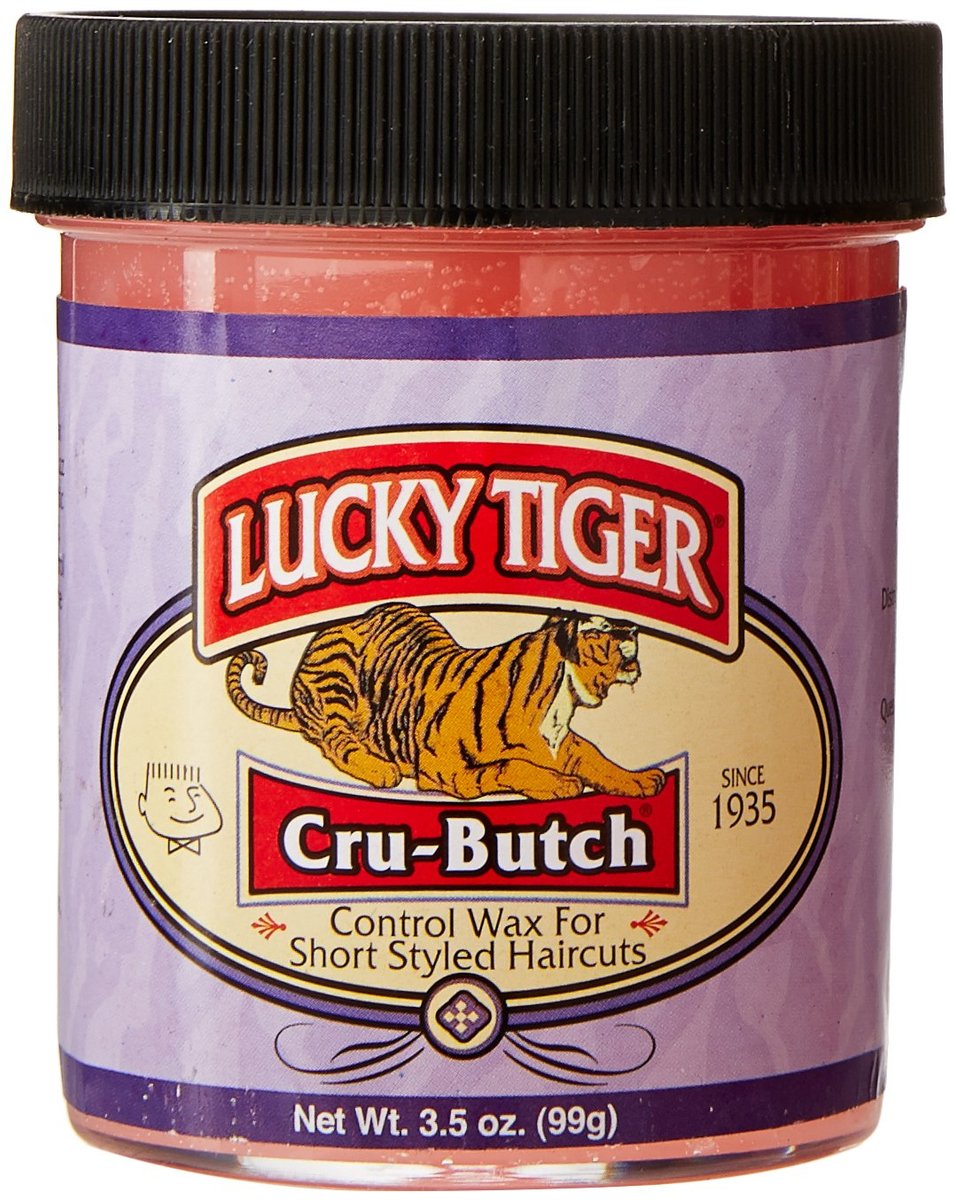 Lucky Tiger Cru-Butch Control Wax – Strong Hold, Matte Finish for Crew Cuts & Short Hair (3.5 oz) Avelisse