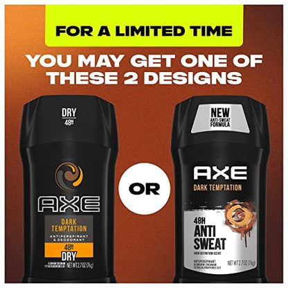 AXE Dark Temptation Antiperspirant Deodorant Stick for Men, 2.7 oz (Pack of 6) Avelisse