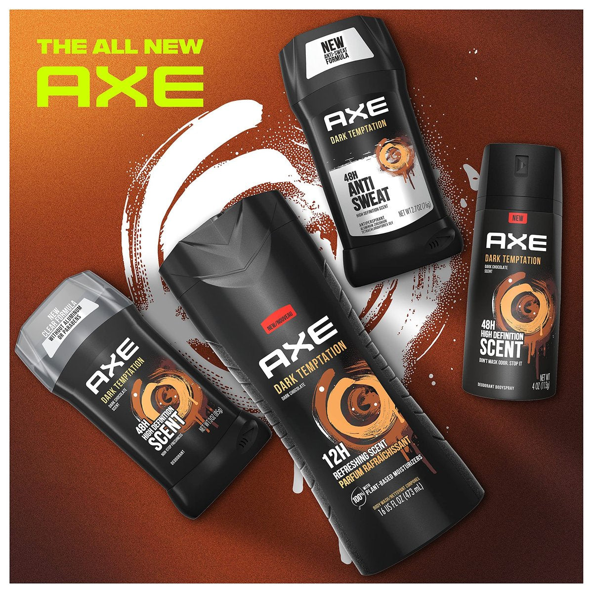 AXE Dark Temptation Antiperspirant Deodorant Stick for Men, 2.7 oz (Pack of 6) Avelisse