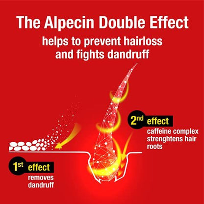 Alpecin Double Effect Shampoo - Caffeine-Based Hair Growth Shampoo for Men, 200ml Avelisse