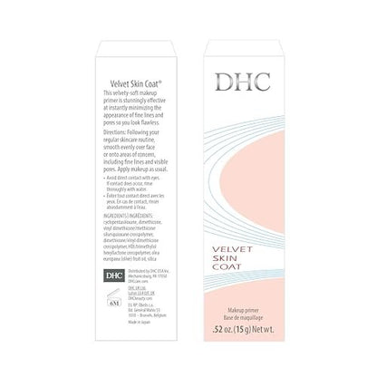DHC Velvet Skin Coat Mattifying Makeup Primer – Minimizes Pores, Fine Lines & Imperfections for All Skin Types