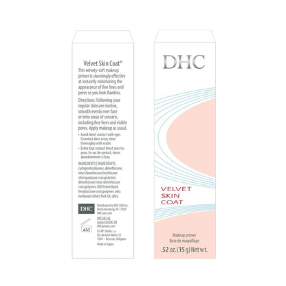 DHC Velvet Skin Coat Mattifying Makeup Primer – Minimizes Pores, Fine Lines & Imperfections for All Skin Types