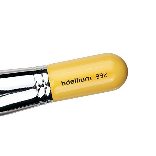 Bdellium Tools Professional Makeup Brush - Studio Series 992 Bronzer Brush - Soft Synthetic & Natural Mixed Fibers for Even Bronzer Application (Yellow) - görsel 6