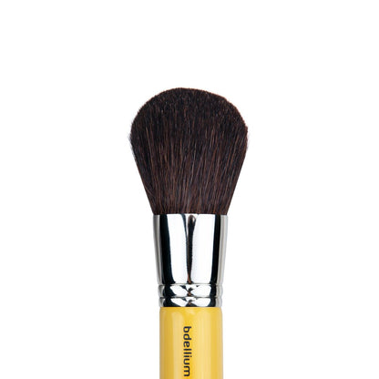 Bdellium Tools Professional Makeup Brush - Studio Series 992 Bronzer Brush - Soft Synthetic & Natural Mixed Fibers for Even Bronzer Application (Yellow)