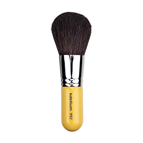 Bdellium Tools Professional Makeup Brush - Studio Series 992 Bronzer Brush - Soft Synthetic & Natural Mixed Fibers for Even Bronzer Application (Yellow) - görsel 2