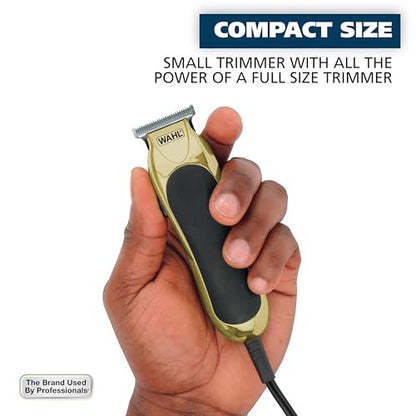 Wahl T-Pro Corded Compact Men's Beard Trimmer with Diamond Finished T Blade - Bump Free Precision Outlining, Detailing & Trimming (Model 9307-300) Avelisse