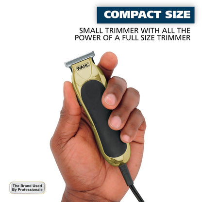 Wahl T-Pro Corded Compact Men's Beard Trimmer with Diamond Finished T Blade - Bump Free Precision Outlining, Detailing & Trimming (Model 9307-300) Avelisse