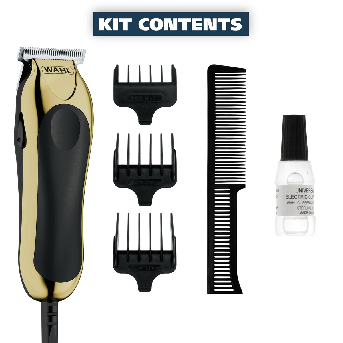 Wahl T-Pro Corded Compact Men's Beard Trimmer with Diamond Finished T Blade - Bump Free Precision Outlining, Detailing & Trimming (Model 9307-300) Avelisse