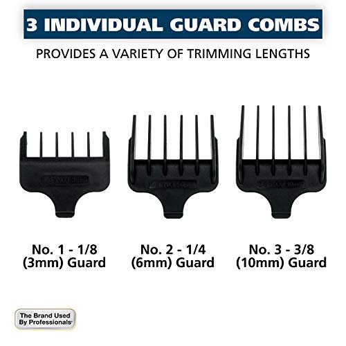 Wahl T-Pro Corded Compact Men's Beard Trimmer with Diamond Finished T Blade - Bump Free Precision Outlining, Detailing & Trimming (Model 9307-300) Avelisse