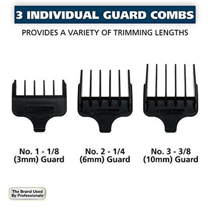 Wahl T-Pro Corded Compact Men's Beard Trimmer with Diamond Finished T Blade - Bump Free Precision Outlining, Detailing & Trimming (Model 9307-300) Avelisse