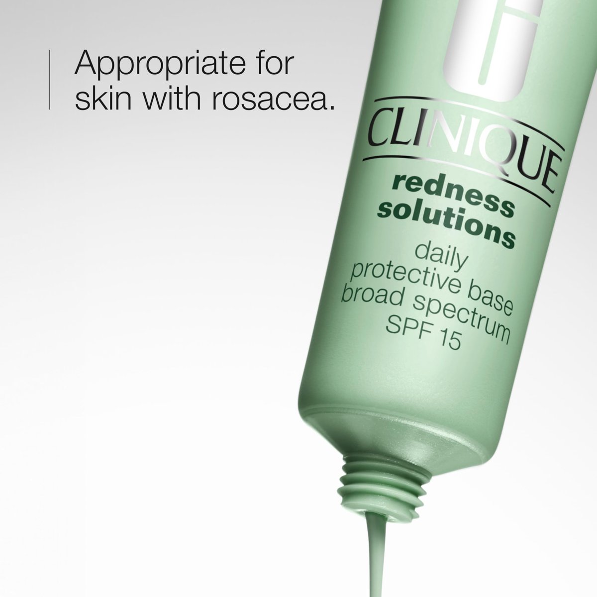 Clinique Redness Solutions Daily Protective Base SPF 15 Oil-Free Tinted Face Primer - Green Color Corrector for Rosacea, 1.35 oz Avelisse
