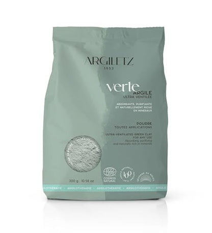 Argiletz Laboratoires French Green Clay | Ultra-Ventilated | Sourced and Produced in France | 300g Avelisse