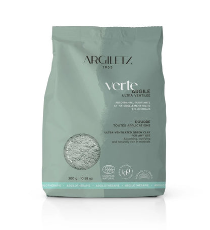Argiletz Laboratoires French Green Clay | Ultra-Ventilated | Sourced and Produced in France | 300g Avelisse