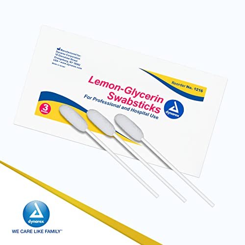 Dynarex Lemon-Glycerin Swabsticks – 75 Count, Soothes & Refreshes Dry Mouth - görsel 14