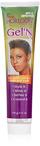 Luster's ShortLooks Gel'n 6oz - Firm Hold Styling Gel for Short Hair