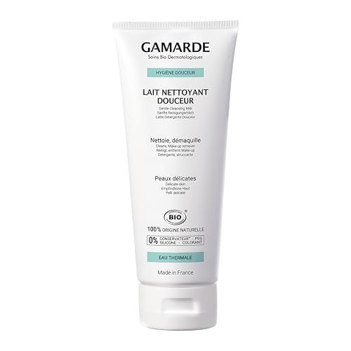 Gamarde Gentle Cleansing Milk – Nourishing Facial Cleanser & Make-Up Remover with Beeswax & Argan Oil for Dry or Combination Skin (6.76 oz) - görsel 2