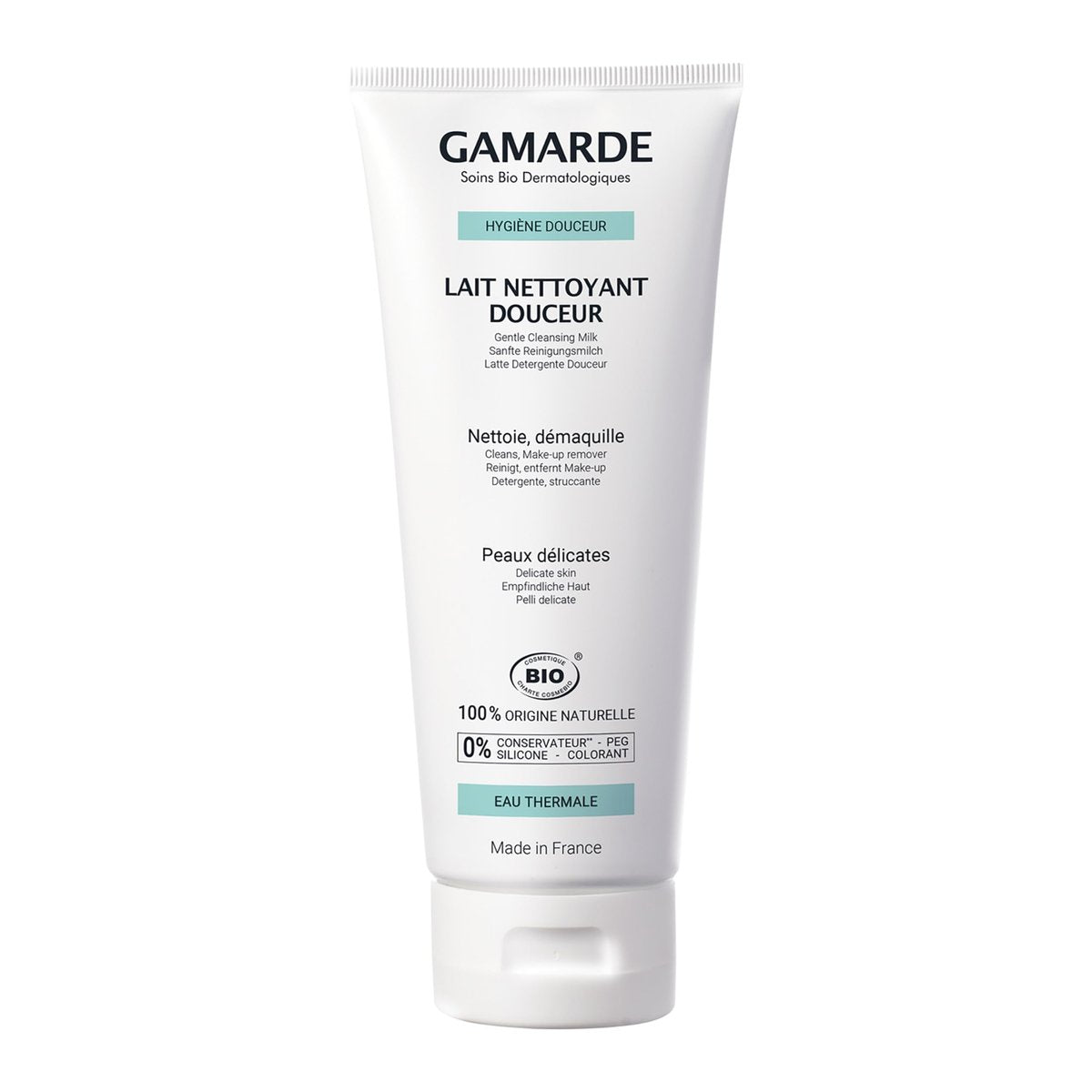 Gamarde Gentle Cleansing Milk – Nourishing Facial Cleanser & Make-Up Remover with Beeswax & Argan Oil for Dry or Combination Skin (6.76 oz) - görsel 1