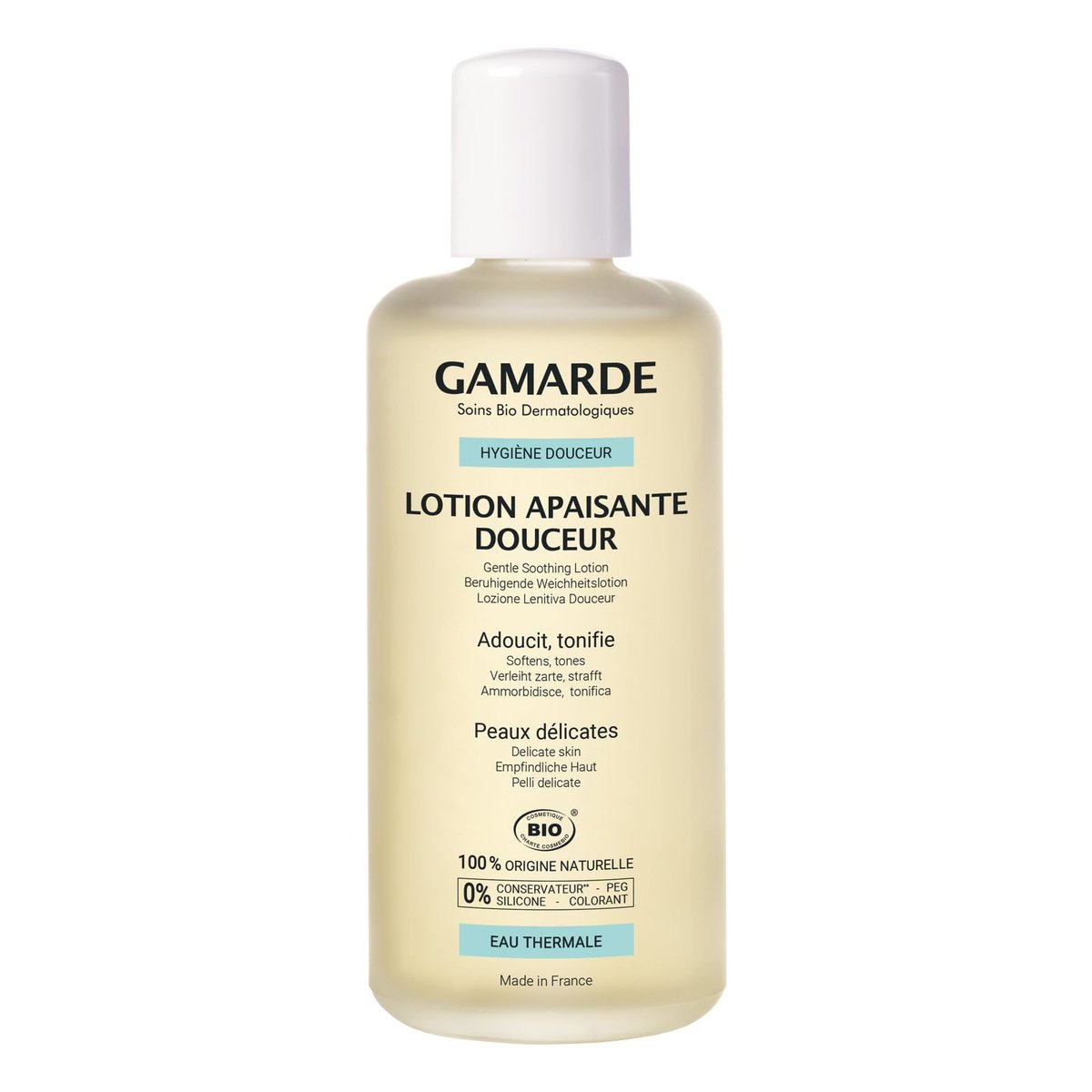 Gamarde Gentle Soothing Lotion - Face Moisturizer with Sunflower and Olive Oils for Nourished, Toned, and Soft Skin - 6.76 oz - görsel 1