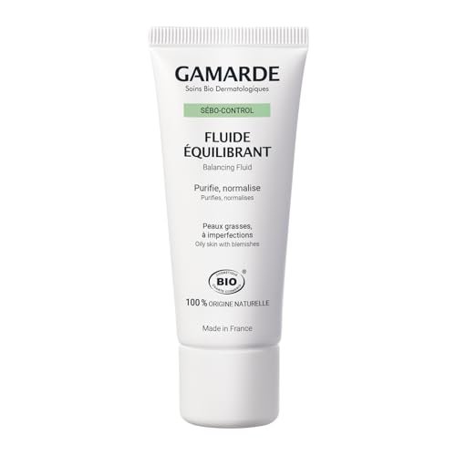 Gamarde Balancing Fluid - Purifying Face Moisturizer for Combination to Oily Skin, Reduces Imperfections, Mattifies and Smoothes Skin, 1.41 oz - görsel 2