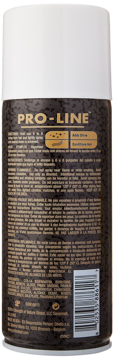 Proline Oil Sheen Spray - 10 oz - Adds Shine & Moisture Without Alcohol - görsel 3