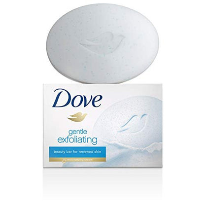 Dove Beauty Bar for Softer Skin - Gentle Exfoliating, More Moisturizing Than Bar Soap, 3.75 oz, 6 Bars