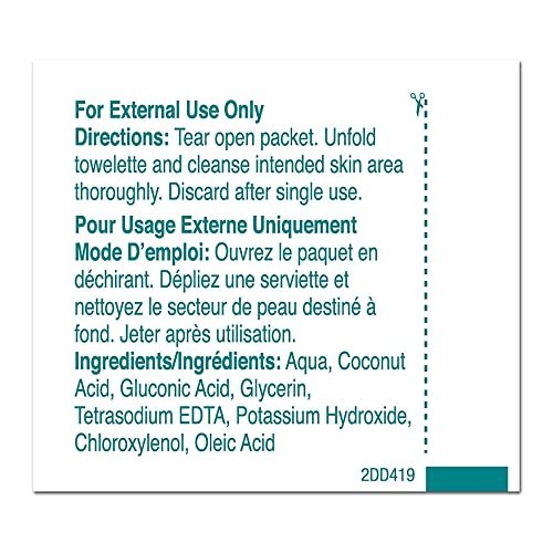 PDI Castile Soap Towelettes, 100 Count - Gentle Cotton Cleaning Wipes - görsel 7