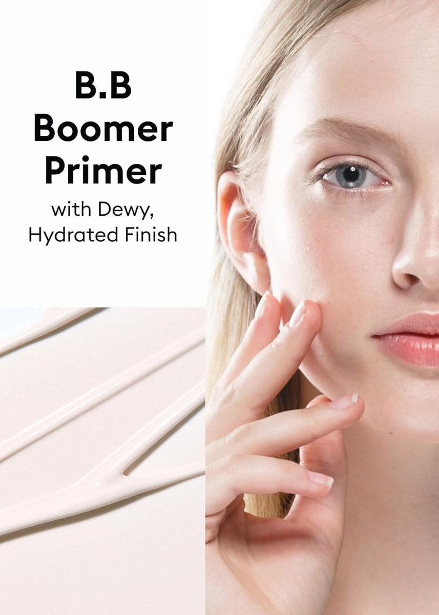 MISSHA M BB Boomer Primer for Face - Creamy-Soft Illuminating Makeup Primer for Dewy Finish, Hydrating Radiant Cream, Glass Skin, 1.35 Fl Oz Avelisse