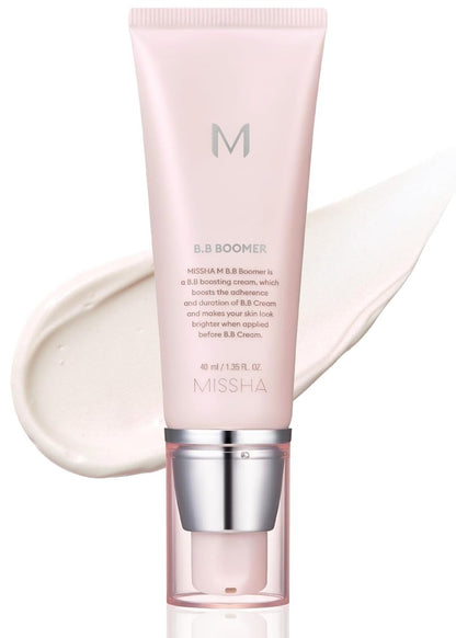 MISSHA M BB Boomer Primer for Face - Creamy-Soft Illuminating Makeup Primer for Dewy Finish, Hydrating Radiant Cream, Glass Skin, 1.35 Fl Oz Avelisse
