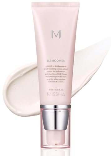 MISSHA M BB Boomer Primer for Face - Creamy-Soft Illuminating Makeup Primer for Dewy Finish, Hydrating Radiant Cream, Glass Skin, 1.35 Fl Oz Avelisse