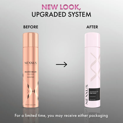 Nexxus Maxximum Finish Firm Hold Hairspray with STYLEPROTECT Technology, 10 oz