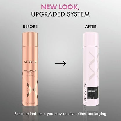 Nexxus Maxximum Finish Firm Hold Hairspray with STYLEPROTECT Technology, 10 oz