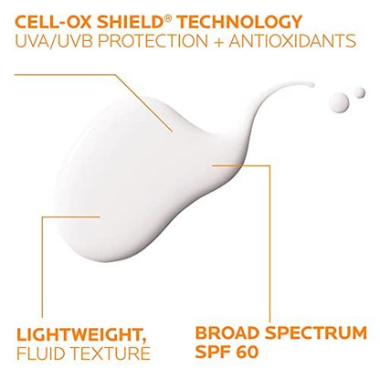 La Roche-Posay Anthelios Light Fluid Facial Sunscreen SPF 60 – Lightweight, Oil-Free & Oxybenzone-Free Face Sunscreen with Antioxidants, Travel Size 1.7 Fl Oz Avelisse
