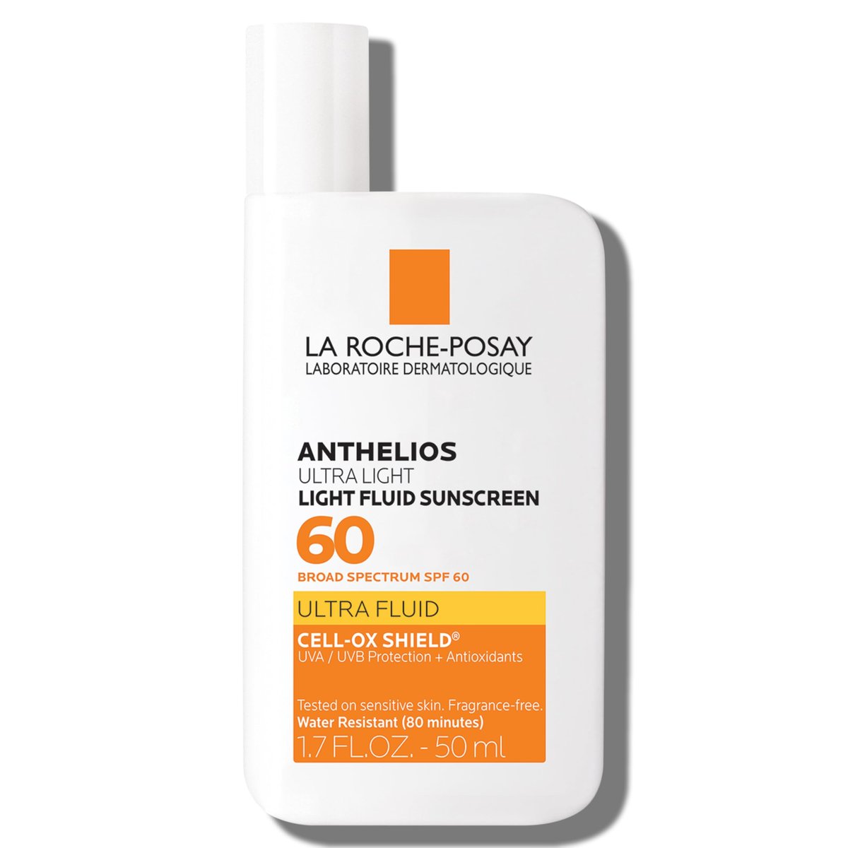 La Roche-Posay Anthelios Light Fluid Facial Sunscreen SPF 60 – Lightweight, Oil-Free & Oxybenzone-Free Face Sunscreen with Antioxidants, Travel Size 1.7 Fl Oz Avelisse