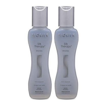 BioSilk Silk Therapy Cure 2.26 oz (Pack of 2) – Lightweight Hair Serum for Shine and Frizz Control Avelisse