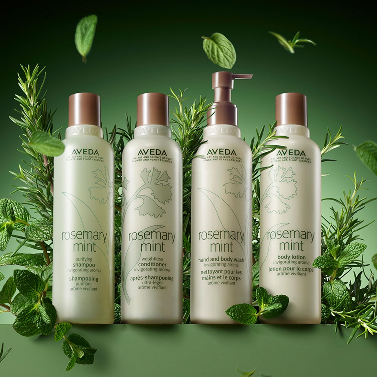 Aveda Rosemary Mint Body Lotion – Lightweight Cooling Moisturizer with Menthol, Organic Peppermint & Rosemary, 6.7 fl oz Avelisse